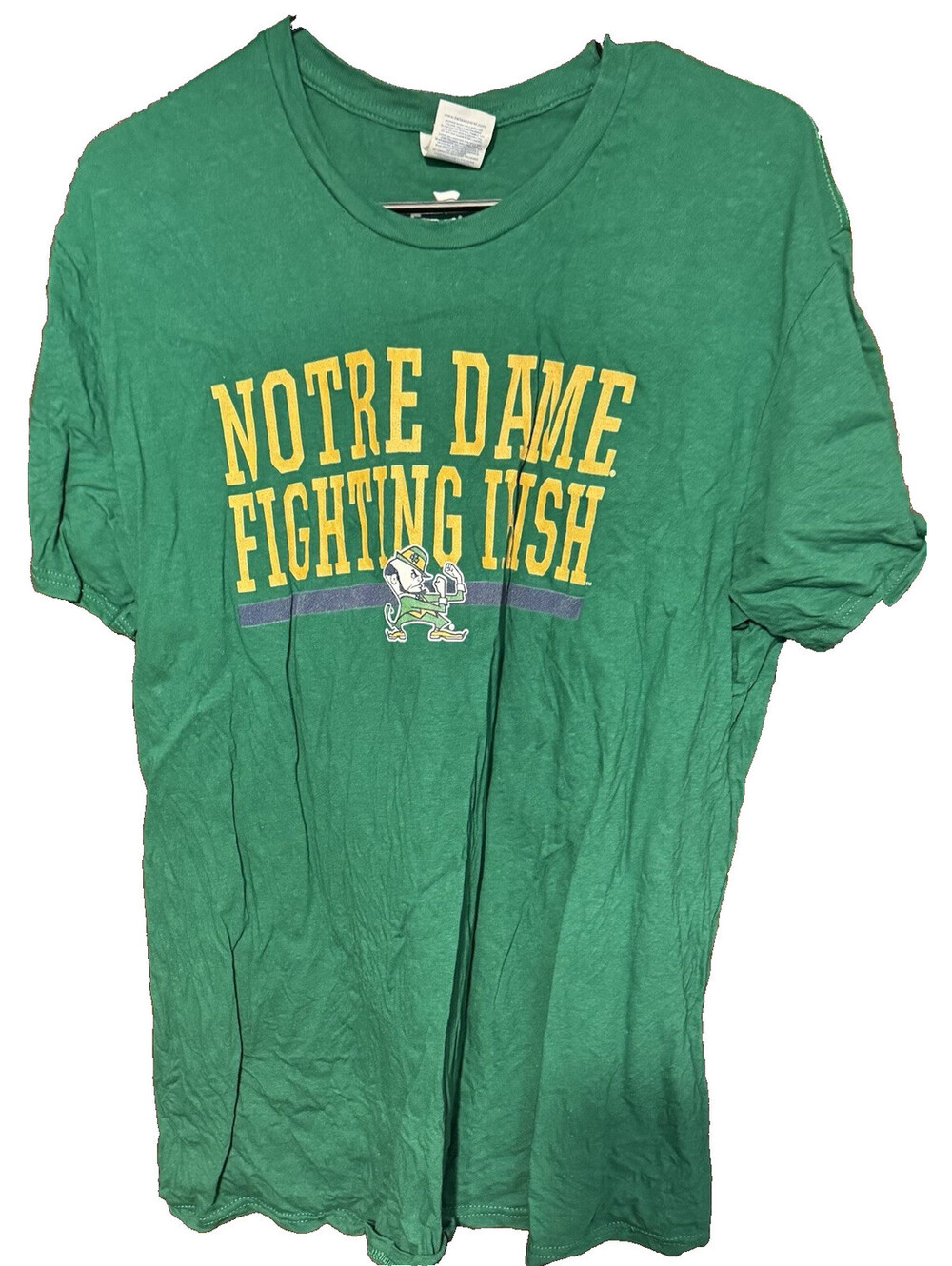 Notre Dame Fighting Irish Green Fanatics T-shirt Size XL
